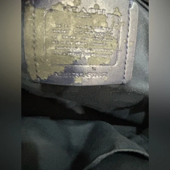 Authentic Coach Navy Blue and White Crossbody Purse with wallet - Picture 9 of 14